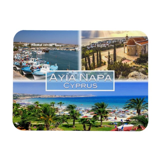 CY Cypern - Ayia Napa - Harbour - Nelia Beach - Magnet (Horisontell)