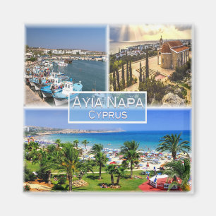 CY Cypern - Ayia Napa - Harbour - Panorama - Nelia Magnet
