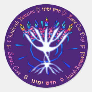 CY Runddekal för logotyp - lila Runt Klistermärke