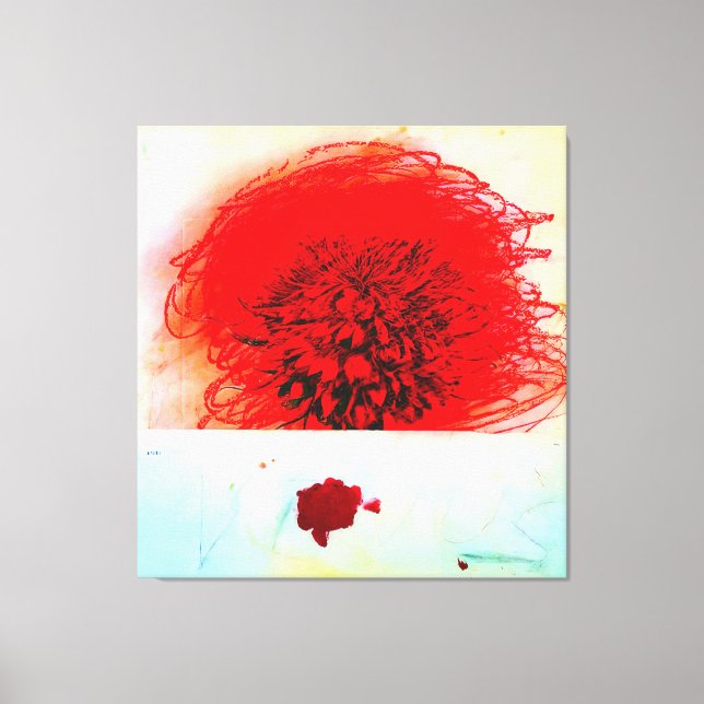 Cy Twombly konststil Canvastryck (Framsida)