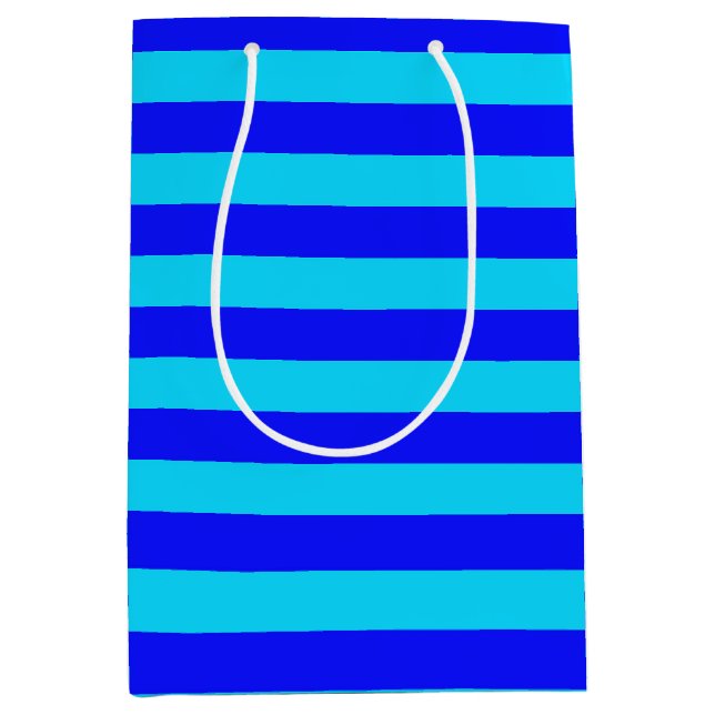 Cyan Blåa Ränder Design  (Framsidan)