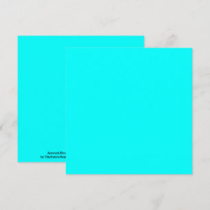 Cyan Blue Grönt Turcos Solid Färg Kort
