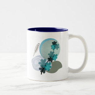 Cyan Boho Två-Tonad Mugg