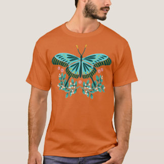 Cyan Butterfly T Shirt