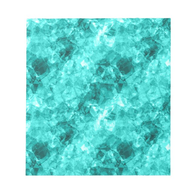 Cyan Crumpled Struktur Anteckningsblock (Framsida)