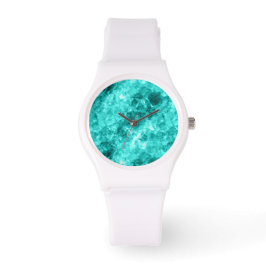 Cyan Crumpled Struktur Armbandsur
