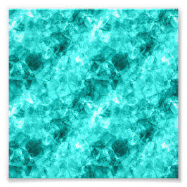 Cyan Crumpled Struktur Fototryck
