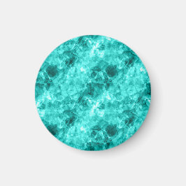 Cyan Crumpled Struktur Magnet