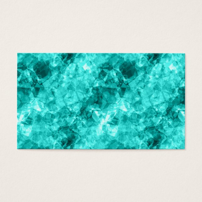 Cyan Crumpled Struktur Visitkort (Framsidan)