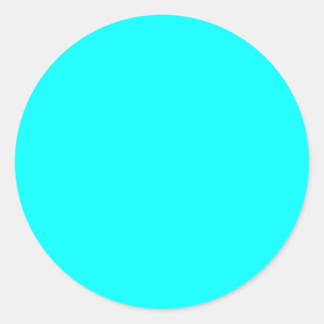 Cyan dekal runt klistermärke (Framsida)