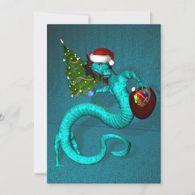 Cyan Dragon Inbjudningar (Framsida)