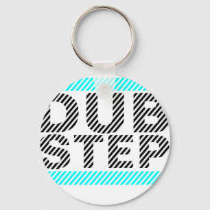Cyan Dubstep Nyckelring
