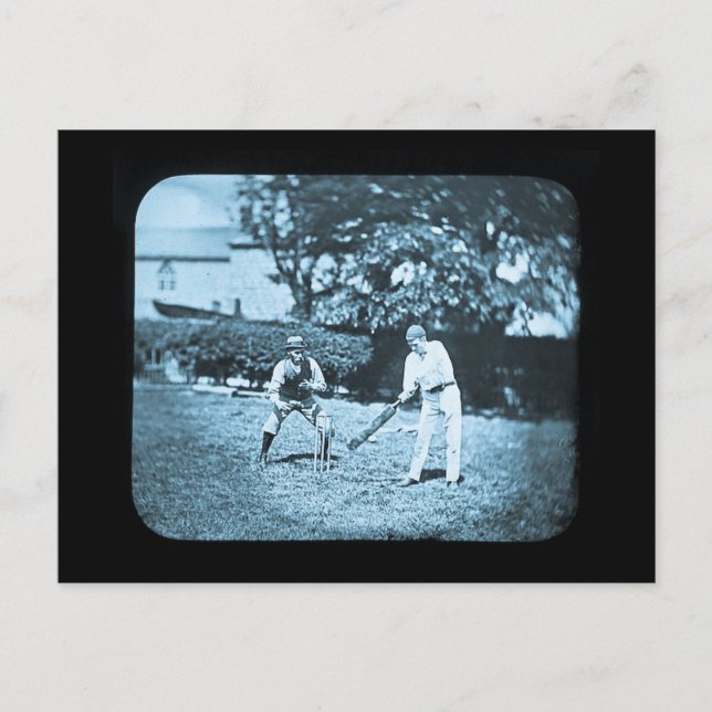 Cyan för scenspel för magiska Lantern-bildspel Vykort (Framsida)