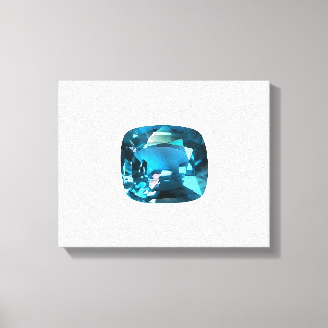 Cyan Himlar Blue Canvastryck (Framsida)