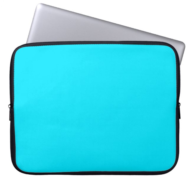 Cyan Himlar Blue Färg anpassar detta Laptop Fodral (Framsidan)