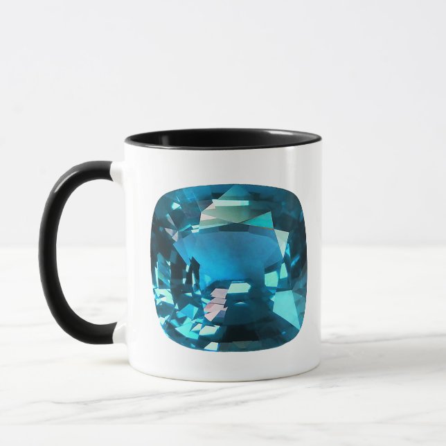 Cyan Himlar Blue Mugg (Vänster)