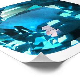 Cyan Himlar Blue Poster