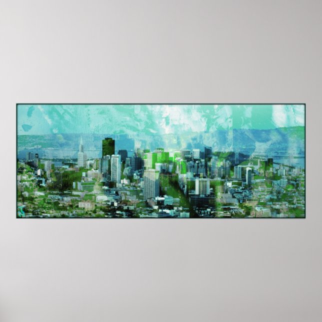 cyan i den rostiga staden poster (Framsidan)