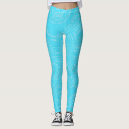 Cyan Ice Legginghs Leggings