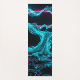 Cyan lakan och magenta-bågar vrids och viks