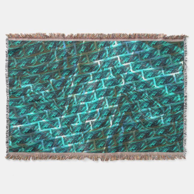 Cyan nedfläckad, betad, gräddning eller annan tege filt (Framsidan)