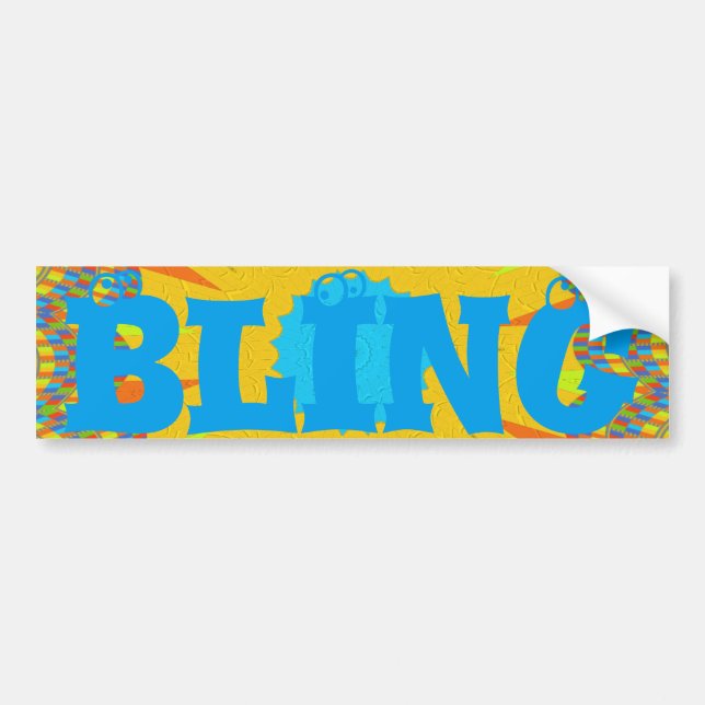 Cyan och Guld Mandala Art Print Bildekal (Framsidan)