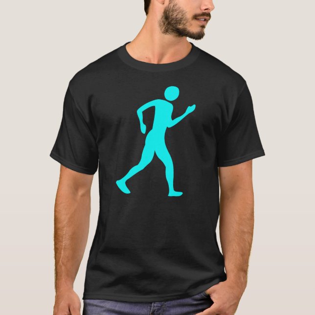 Cyan Racewalking - Tee Shirt (Framsida)