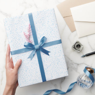 Cyan Rain Glossy Wrapping Papper Presentpapper