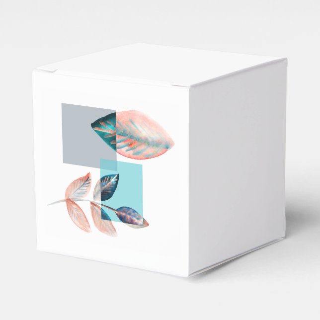 Cyan Red Löv Presentaskar (Framsidan Sidan)