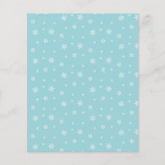 Cyan snöflingemönster Scrapbookpapper