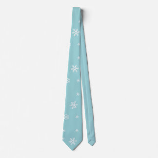 Cyan snöflingemönster slips