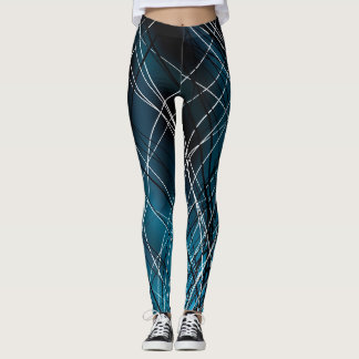 Cyan virvla runt - damasker leggings