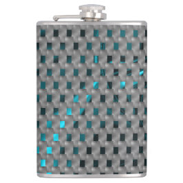 Cyanbild under grått tallrikar, rektangulära forme fickplunta