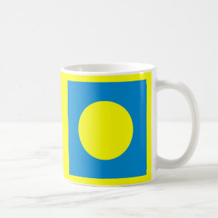 CyanHexacromecSqCircleTra i MUSEUM Artist Series Kaffemugg