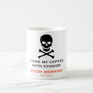 CYANIDE SJÄLVMORD, GIFT KAFFEMUGG