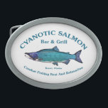 Cyanotisk lax Pub & Grill<br><div class="desc">En blåtonad Sockeye Salmon med texten "Cyanotic Salmon Pub & Grill Kenai, Alaska" och "Combat Fishing Rest and Relaxation". Laxfisket är mycket populärt, alltför populärt i Alaska. Föreställ er hundra sportfiskare, ungefär skuldra till skuldra, som i båda banker i en ström försöker undvika att korsa linjer med alla andra i...</div>