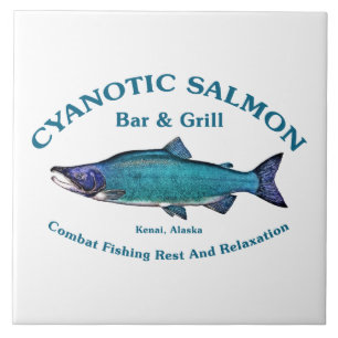 Cyanotisk lax Pub & Grill Kakelplatta