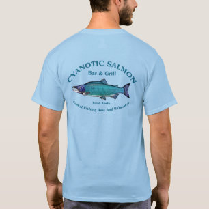 Cyanotisk lax Pub & Grill T Shirt