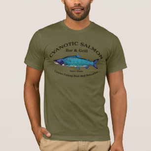 Cyanotisk lax Pub & Grill T Shirt