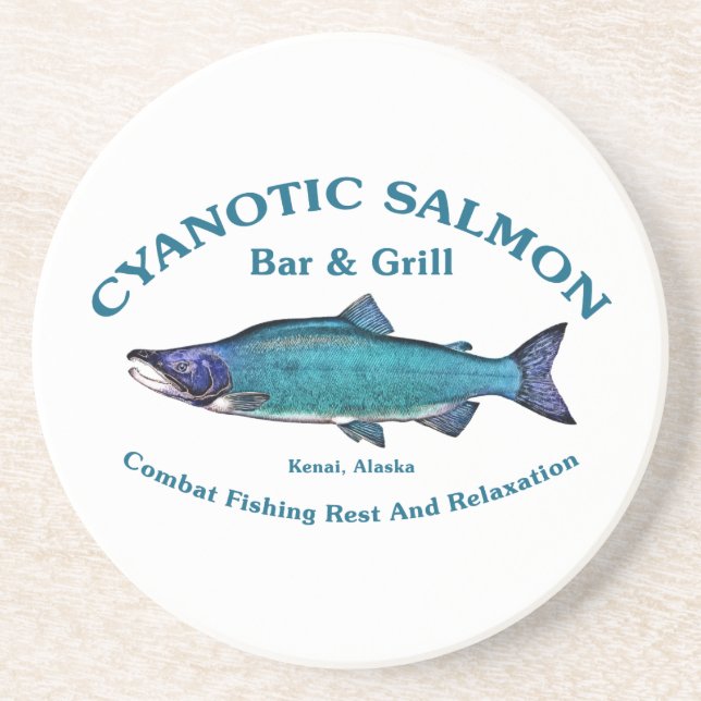 Cyanotisk lax Pub & Grill Underlägg Sandsten (Framsidan)