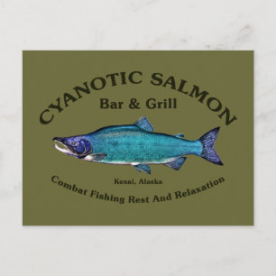 Cyanotisk lax Pub & Grill Vykort