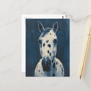 cyanotyp Appaloosa Vykort