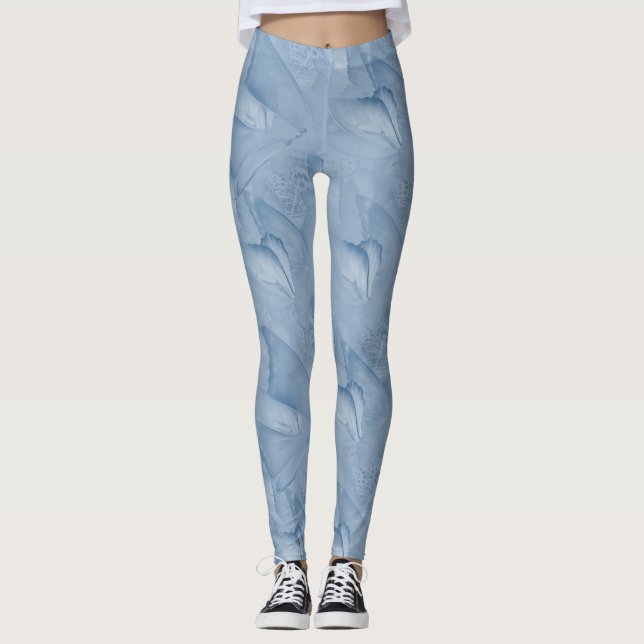 Cyanotype Flytta Butterflies Leggings (Framsida)