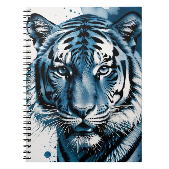 Cyanotype Tiger | Journal Anteckningsbok (Framsidan)