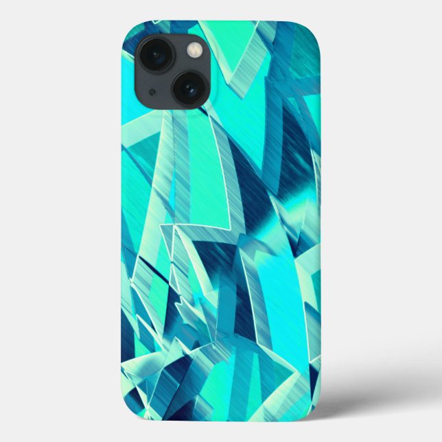 Cyanspår med drizzior på akvamarinbakgrund (Baksida)