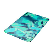 Cyanspår med drizzior på akvamarinbakgrund