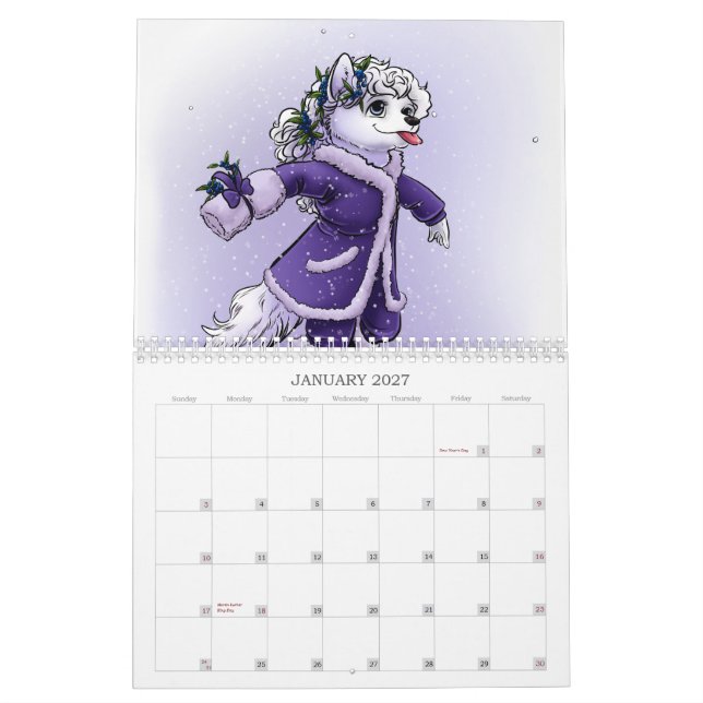 Cyantian skriva en krönika över kalendern kalender (Jan 2027)