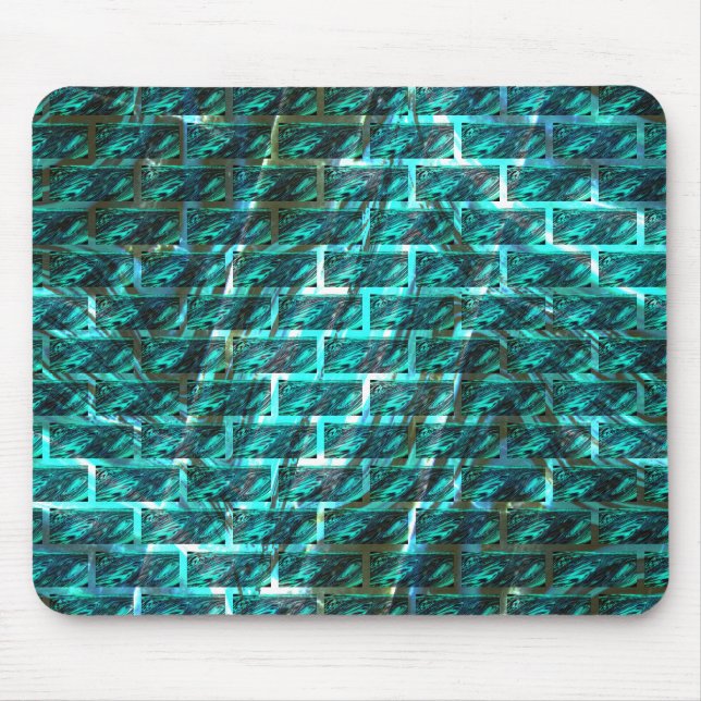 Cyanvägg av nedfläckad, grå eller abstrakt musmatta (Framsidan)