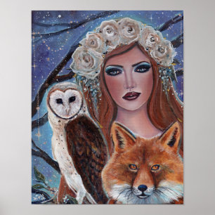 Cybele Goddess naturkonst av Renee Lavoie Poster