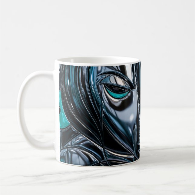 Cyber Abstrakt Kaffe Kaffemugg (Vänster)